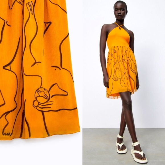 NEW ZARA - Halter Mini Dress - Picture 1 of 10